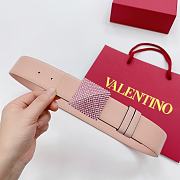 Fortok Valentino Garavani Pink One Stud Belt Beige - 1