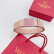 Fortok Valentino Garavani Pink One Stud Belt Beige - 6