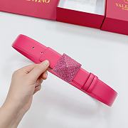 Fortok Valentino Garavani Pink One Stud Belt Pink - 1