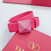 Fortok Valentino Garavani Pink One Stud Belt Pink - 2