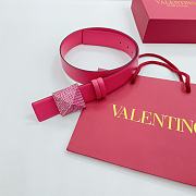 Fortok Valentino Garavani Pink One Stud Belt Pink - 5