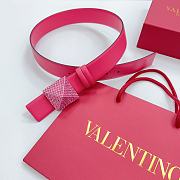 Fortok Valentino Garavani Pink One Stud Belt Pink - 6