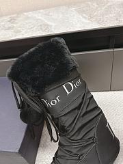 Fortok Dior Black Leather and Shearling Snow Boots - 2