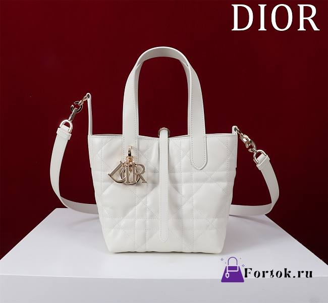 Fortok Dior Toujours Bag White 16x18x12cm - 1