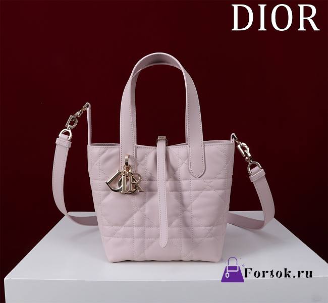 Fortok Dior Toujours Bag Light Pink 16x18x12cm - 1