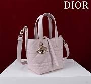 Fortok Dior Toujours Bag Light Pink 16x18x12cm - 3