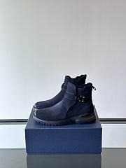 Fortok Dior Buffalo Boots Black Velvet Leather   - 3