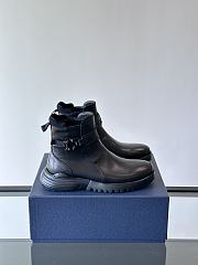 Fortok Dior Buffalo Boots Black Smooth Leather - 1