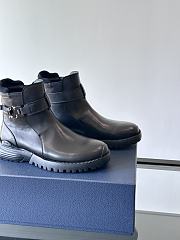 Fortok Dior Buffalo Boots Black Smooth Leather - 6