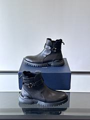 Fortok Dior Buffalo Boots Black Smooth Leather - 4