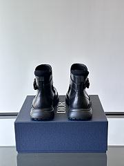 Fortok Dior Buffalo Boots Black Smooth Leather - 3