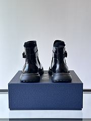 Fortok Dior Buffalo Boots Black Patent Leather - 3