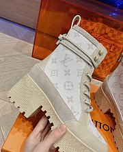 Fortok Louis Vuitton Laureate Platform Desert Boot White - 6