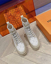 Fortok Louis Vuitton Laureate Platform Desert Boot White - 5