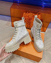 Fortok Louis Vuitton Laureate Platform Desert Boot White - 4