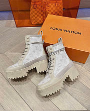 Fortok Louis Vuitton Laureate Platform Desert Boot White - 3