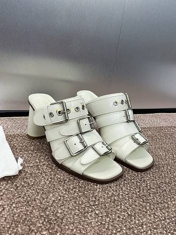 Fortok Diot D-Avenue High-Heeled Sandals White