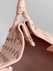 Fortok Bottega Veneta Small Parachute Bag Pink 796569 21x17x16.5cm - 4