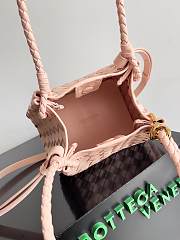 Fortok Bottega Veneta Small Parachute Bag Pink 796569 21x17x16.5cm - 5