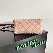 Fortok Bottega Veneta Mini Ceiling Bag Pink & Red 794258 18.5x11.5x8.5cm - 4