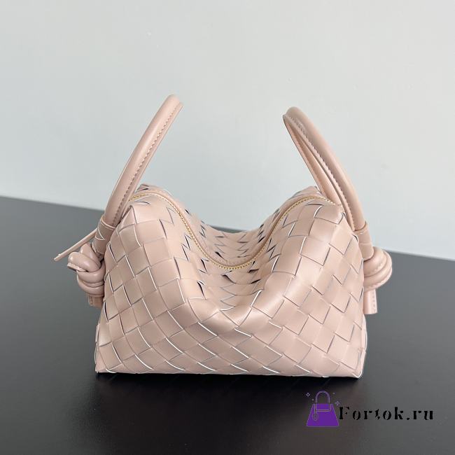 Fortok Bottega Veneta Loop Bag Pink 796615 19x12x9cm - 1