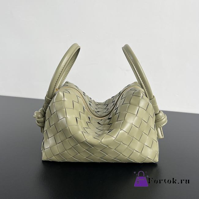 Fortok Bottega Veneta Loop Bag Light Green 796615 19x12x9cm - 1