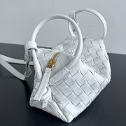 Fortok Bottega Veneta Loop Bag White 796615 19x12x9cm - 3