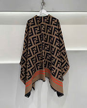 Fortok Fendi FF Poncho Cape 140x140cm - 5