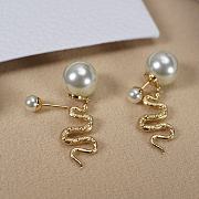 Fortok Dior Snake Year Limited Edition Pearl Earrings - 1