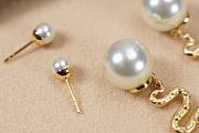 Fortok Dior Snake Year Limited Edition Pearl Earrings - 6