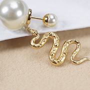 Fortok Dior Snake Year Limited Edition Pearl Earrings - 4