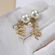 Fortok Dior Snake Year Limited Edition Pearl Earrings - 2