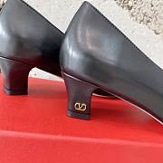 Fortok Valentino Bow High-heeled Shoes Black - 4