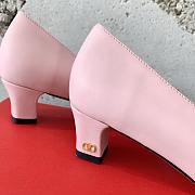Fortok Valentino Bow High-heeled Shoes Pink - 6