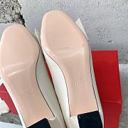 Fortok Valentino Bow High-heeled Shoes White - 4