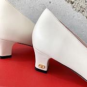 Fortok Valentino Bow High-heeled Shoes White - 2