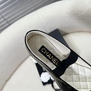 Fortok Chanel Mary Jane Shoes Black Patent Leather  - 5