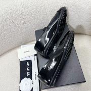 Fortok Chanel Mary Jane Shoes Black Patent Leather  - 2