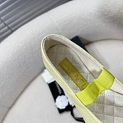 Fortok Chanel Mary Jane Shoes Yellow Patent Leather - 5