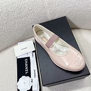 Fortok Chanel Mary Jane Shoes Pink Patent Leather - 5