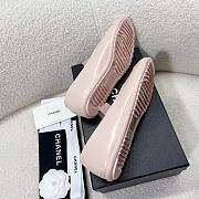 Fortok Chanel Mary Jane Shoes Pink Patent Leather - 6