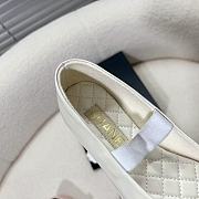 Fortok Chanel Mary Jane Shoes White Patent Leather - 5