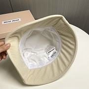 Fortok Miu Miu Corduroy Bucket Hat Cream - 4