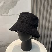Fortok Miu Miu Corduroy Bucket Hat Black - 1