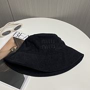 Fortok Miu Miu Corduroy Bucket Hat Black - 2