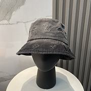 Fortok Louis Vuitton Black Denim Bucket Hat - 1