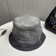Fortok Louis Vuitton Black Denim Bucket Hat - 5