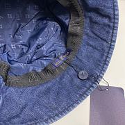 Fortok Louis Vuitton Blue Denim Bucket Hat - 2