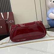 Fortok Gucci Blondie Small Shoulder Bag Red Patent Leather 814952 29.5x12.5x7cm - 6