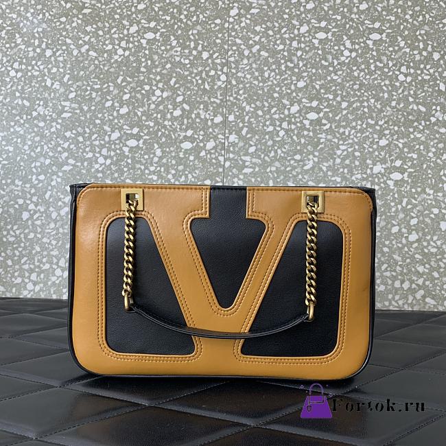 Fortok Valentino Garavani Viva Superstar Tote Bag Black & Brown 27x18x3cm - 1